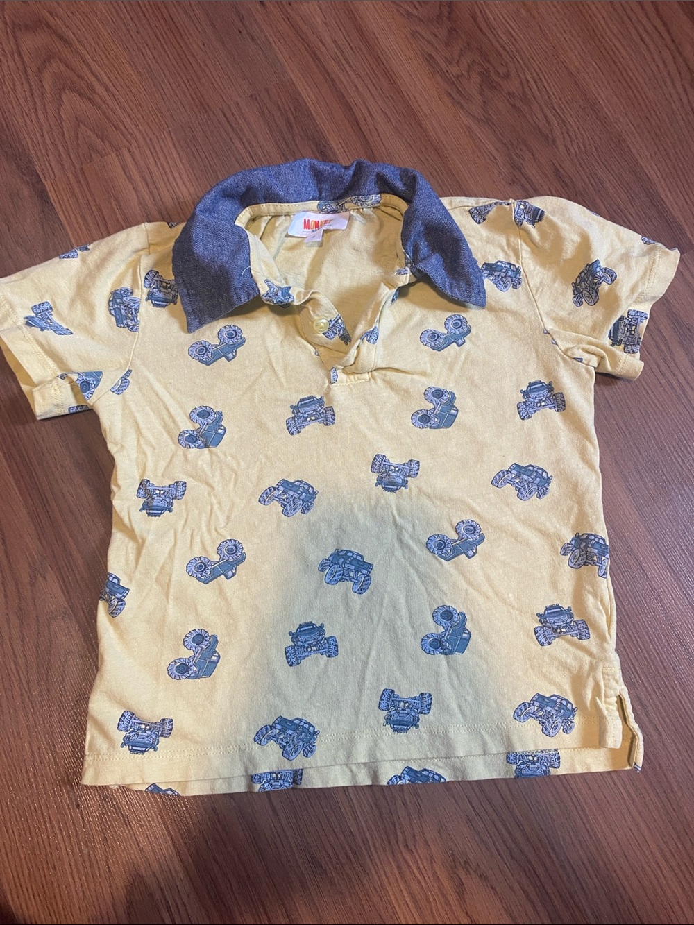 ✨8/$10. Monkey Bars. Truck polo shirt. Size 4T